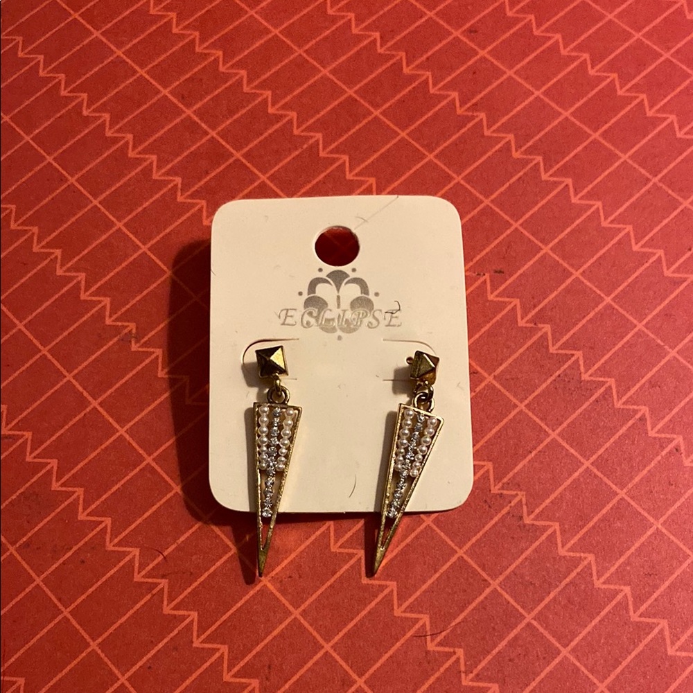 Eclipse Gold and Silver Earrings